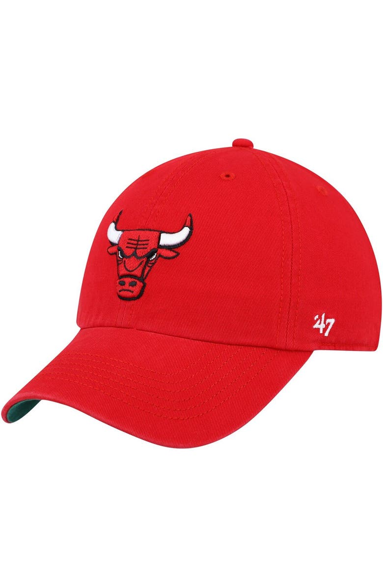 '47 Men's '47 Red Chicago Bulls Franchise Fitted Hat, Main, color,