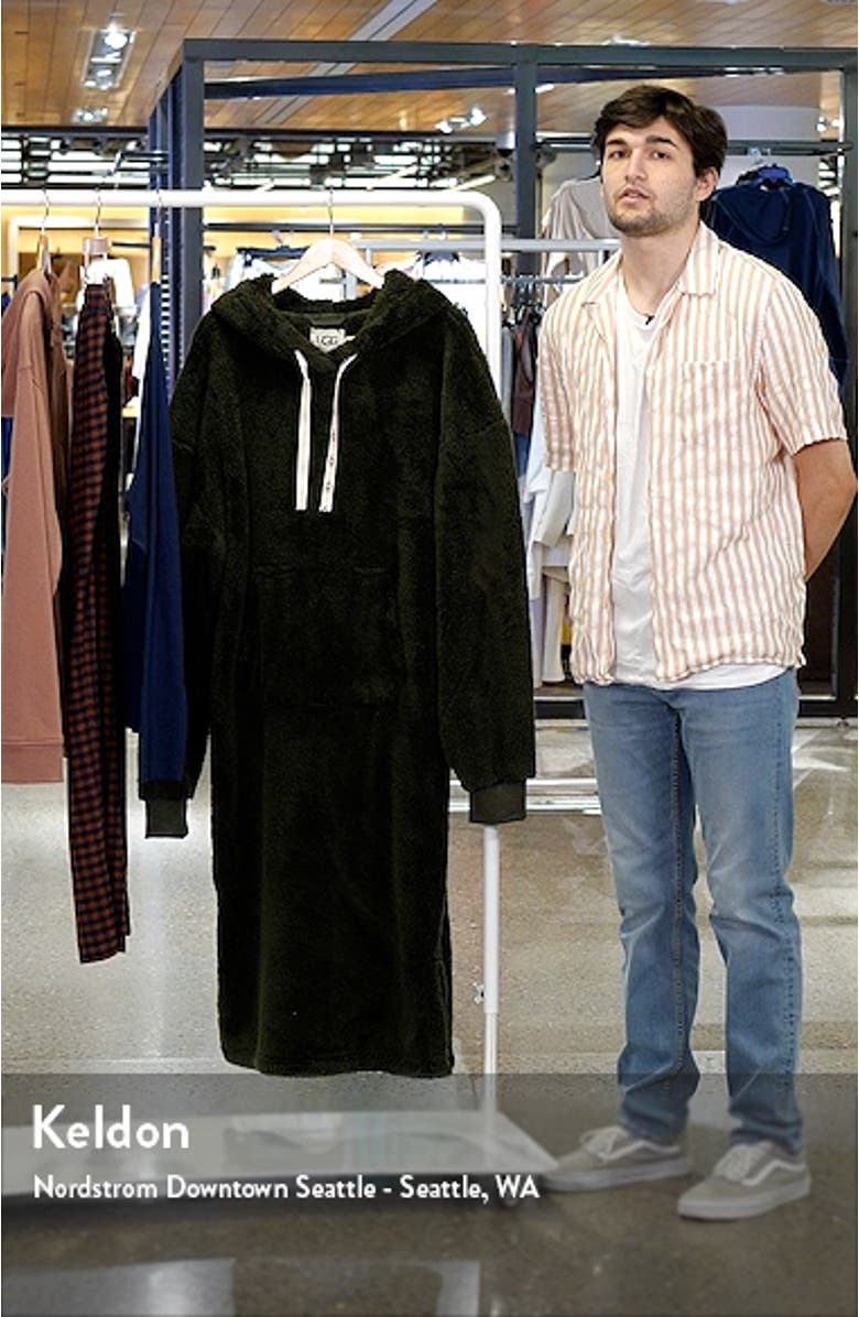 Men's Winston Fleece Pullover Hoodie Robe, sales video thumbnail