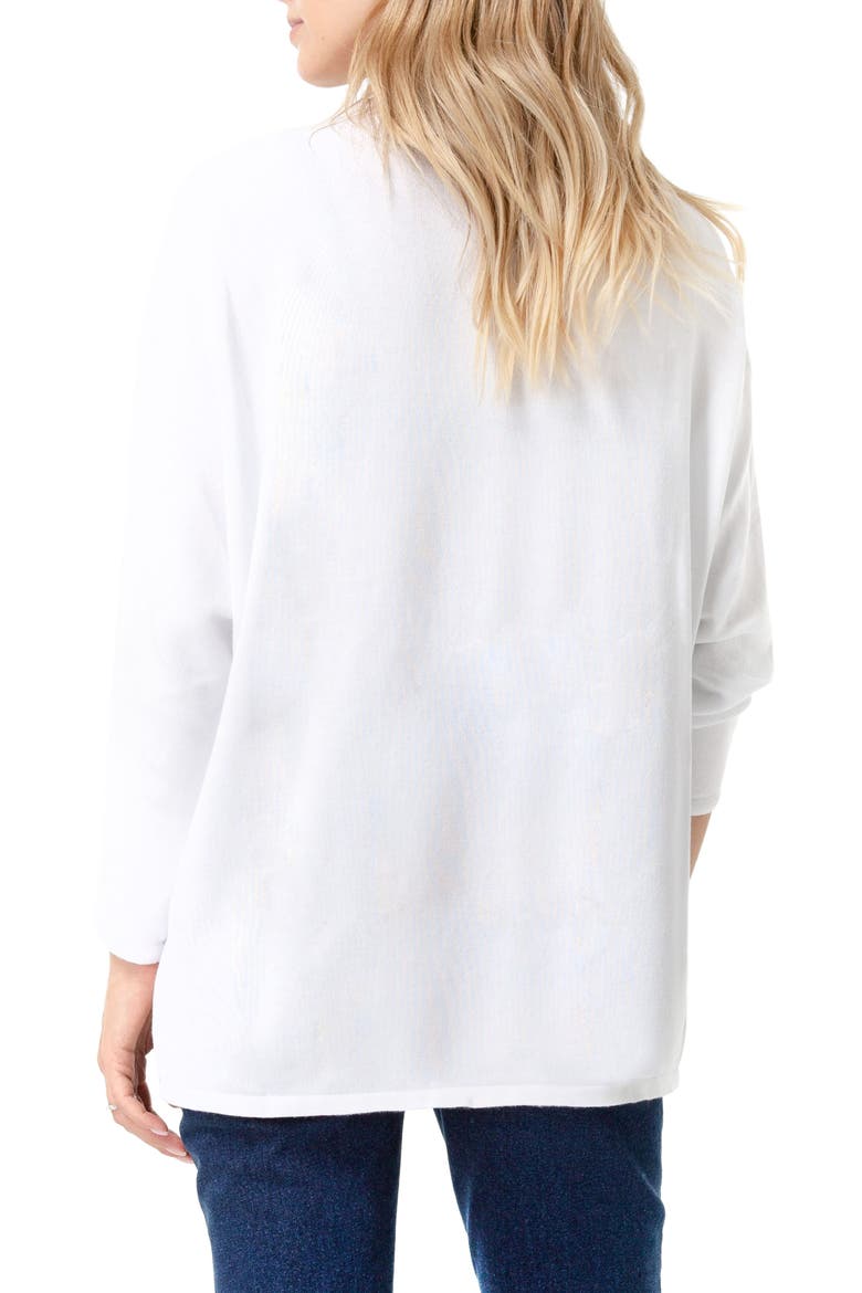 Let Loose Crossover Long Sleeve Maternity/Nursing Knit Top, Alternate, color, WHITE