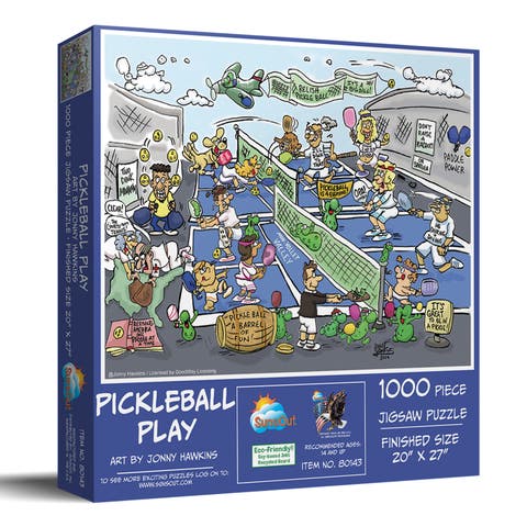Pickleball Play 1000 piece Jigsaw Puzzle for Adults