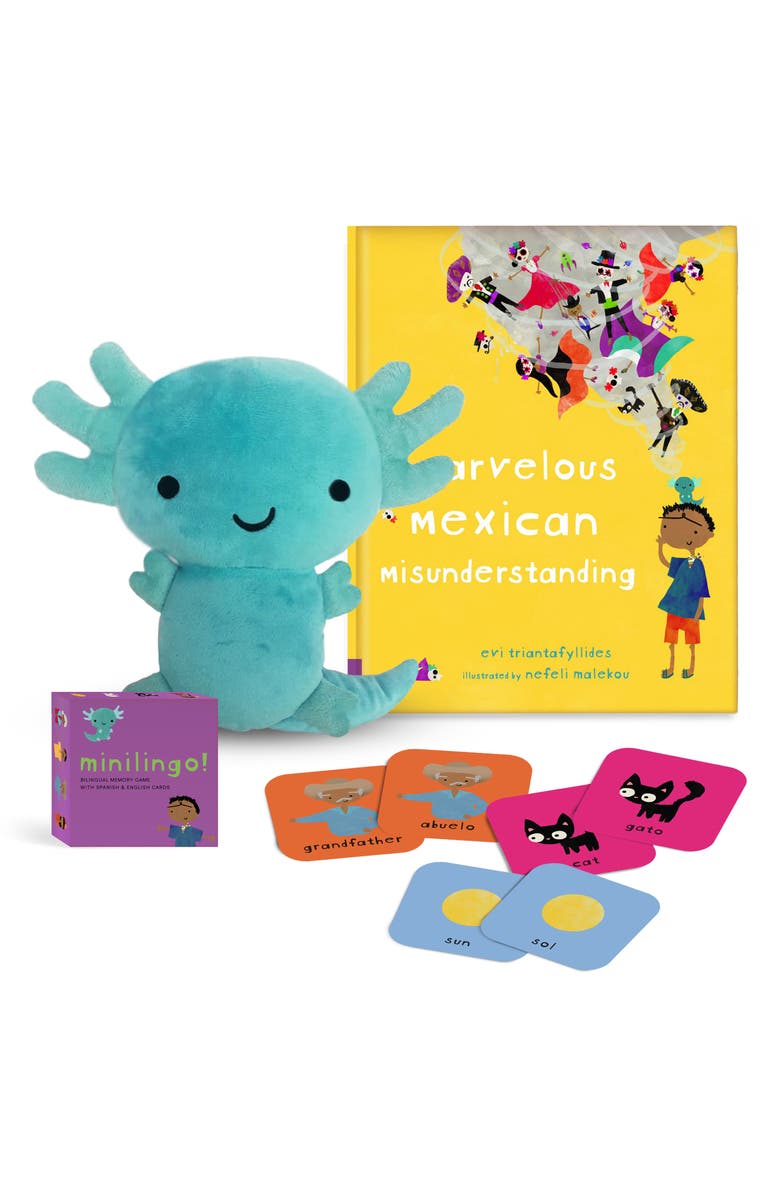 Worldwide Buddies 'A Marvelous Mexican Misunderstanding' Book, Plush Toy & Memory Cards Set, Main, color, 