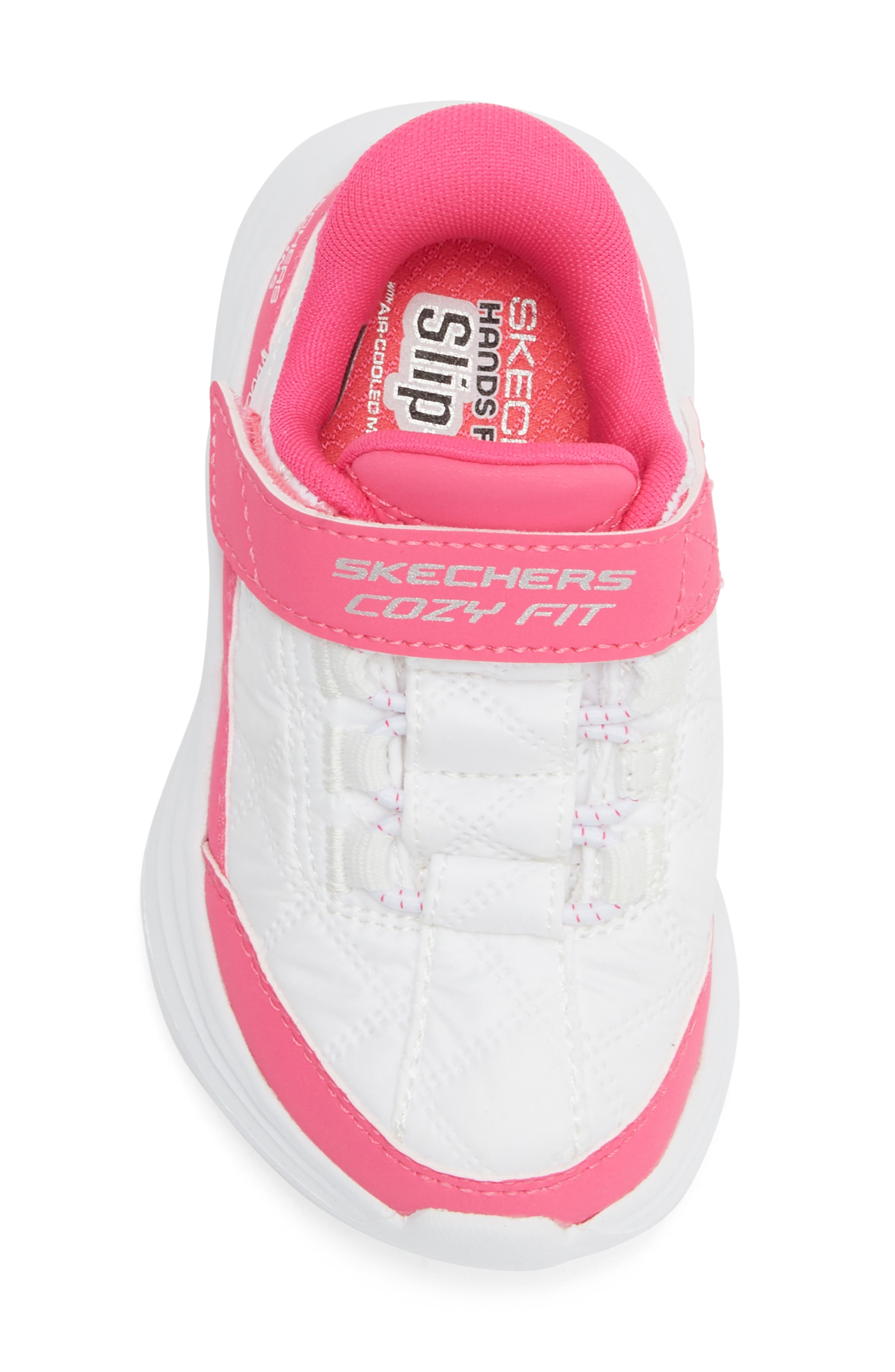 Kids' Cozy Fit Sneaker, Alternate, color, WHITE PINK