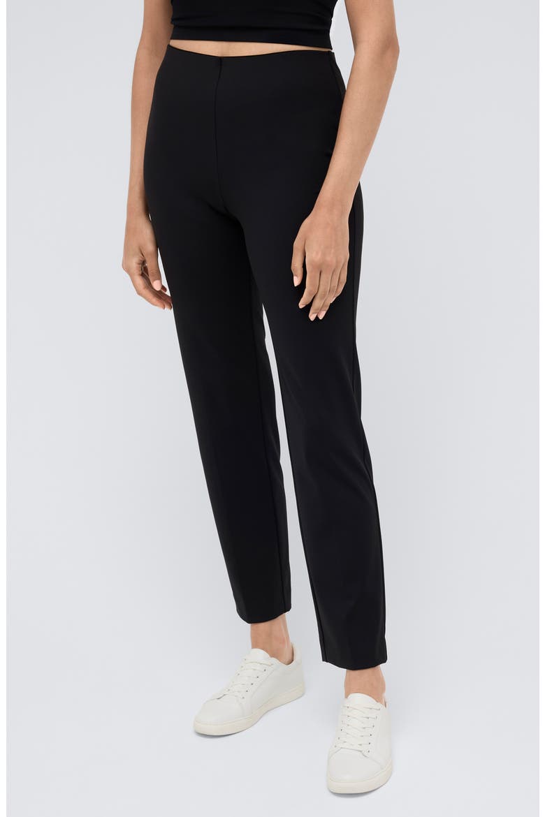 Slim Pull-On Pants, Alternate, color, BLACK
