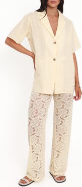 Petal & Pup Mindy Woven Shirt & Lace Pants