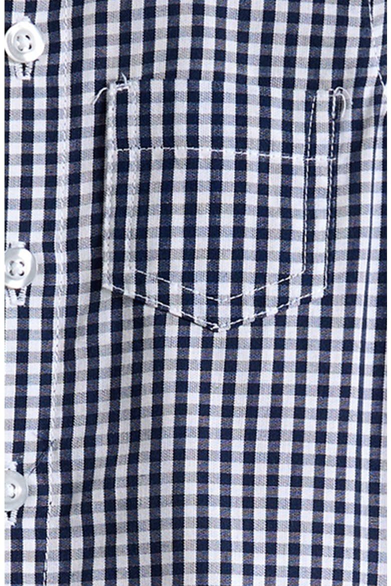 Kids' Gingham Button-Up & Shorts Set, Alternate, color, BLUE