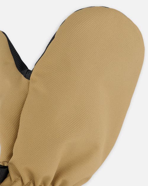 Deux Par Deux Little Kids Unisex Mid-season Mittens Beige In Beige