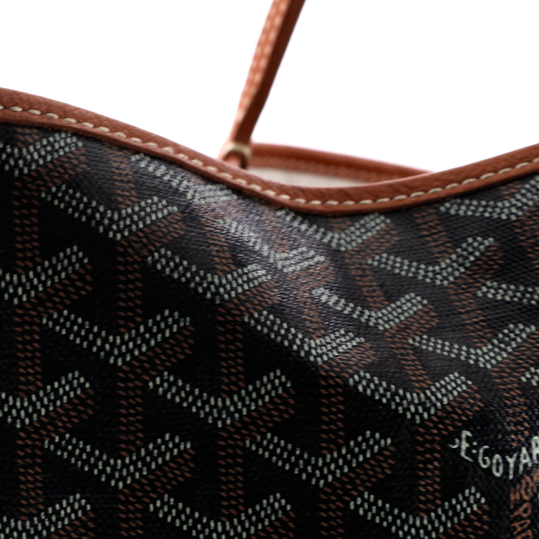 Pre-Owned Goyard Saint Louis Tote Coated Canvas GM, Alternate, color, Brown