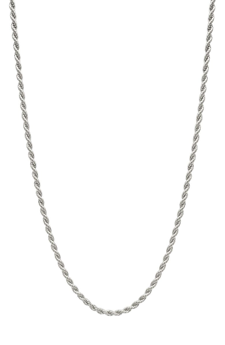 Adornia Men's Water Resistant Rope Chain Necklace, Main, color,