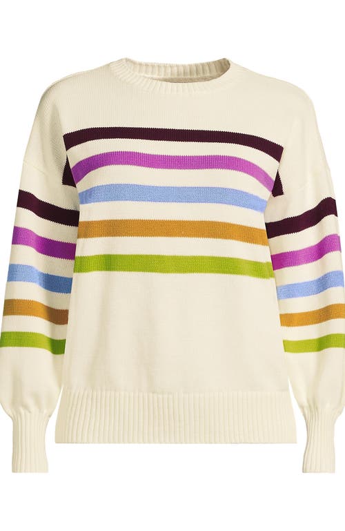 Lands' End Drifter Jersey Crewneck Sweater In Multi
