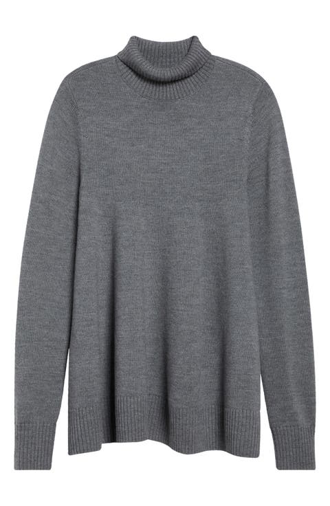 Wool Blend Turtleneck Sweater