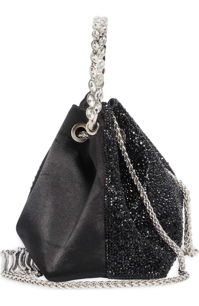 ALESSIA BIANCHI Rhinestone Embellished Bucket Bag Clutch, Alternate, color,