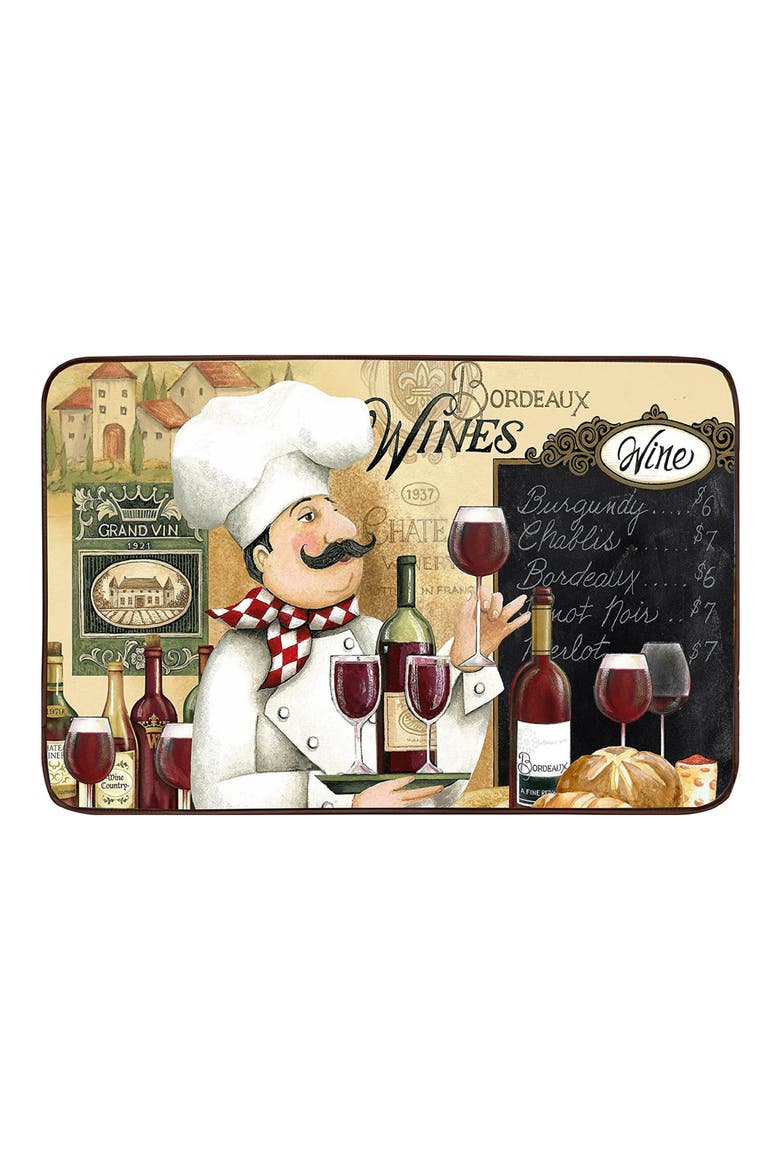 Kitchen Floor Mat, Main, color, MULTI BEIGE