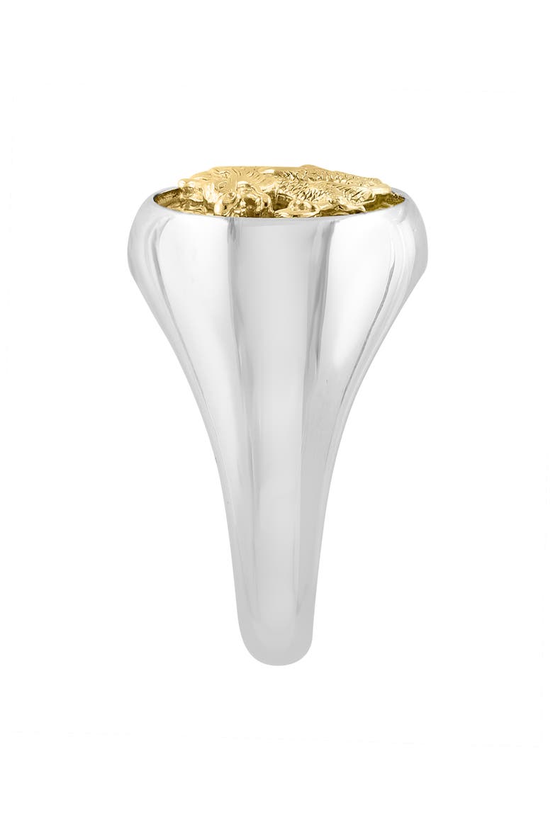 Two-Tone Dragon Signet Ring, Alternate, color, TWO-TONE