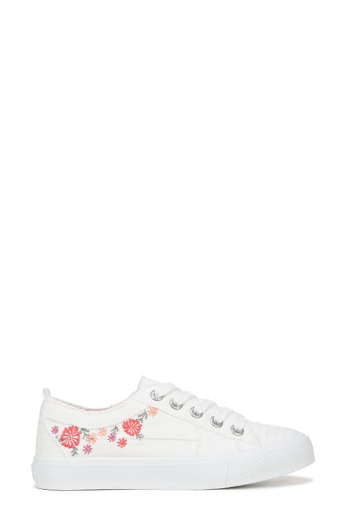 Blowfish Malibu Very Sadie Embroidered Floral Sneaker In White