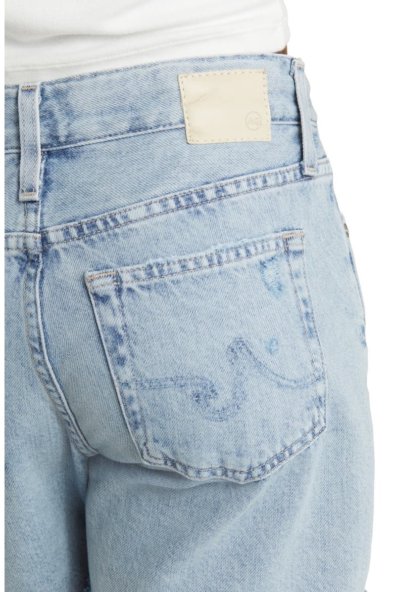 Becke Raw Hem Nonstretch Denim Shorts, Alternate, color, GLORY DAYS MOONWASH