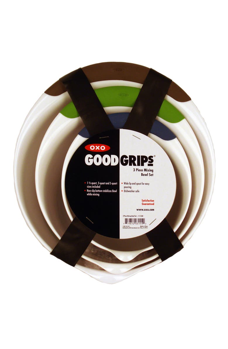 OXO 3-Piece Mixing Bowl Set, Alternate, color,