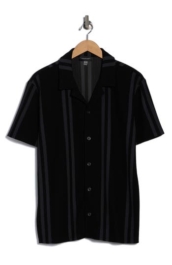 Tahari Camp Shirt In Black