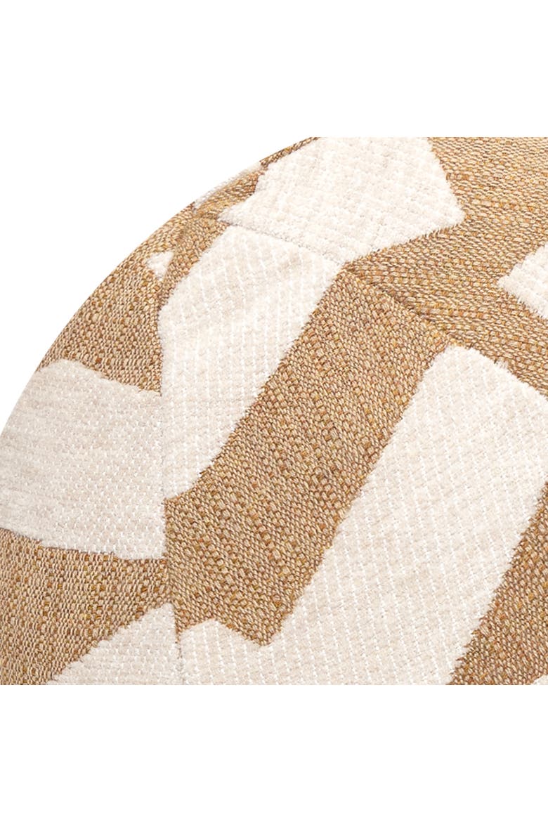 Fascination Caramel Indoor & Outdoor Woven Accent Orb Pillow, Alternate, color, Caramel