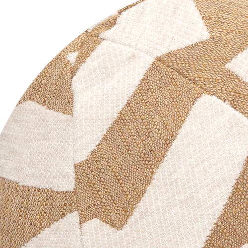 Elaine Smith Fascination Caramel Indoor & Outdoor Woven Accent Orb Pillow In Brown
