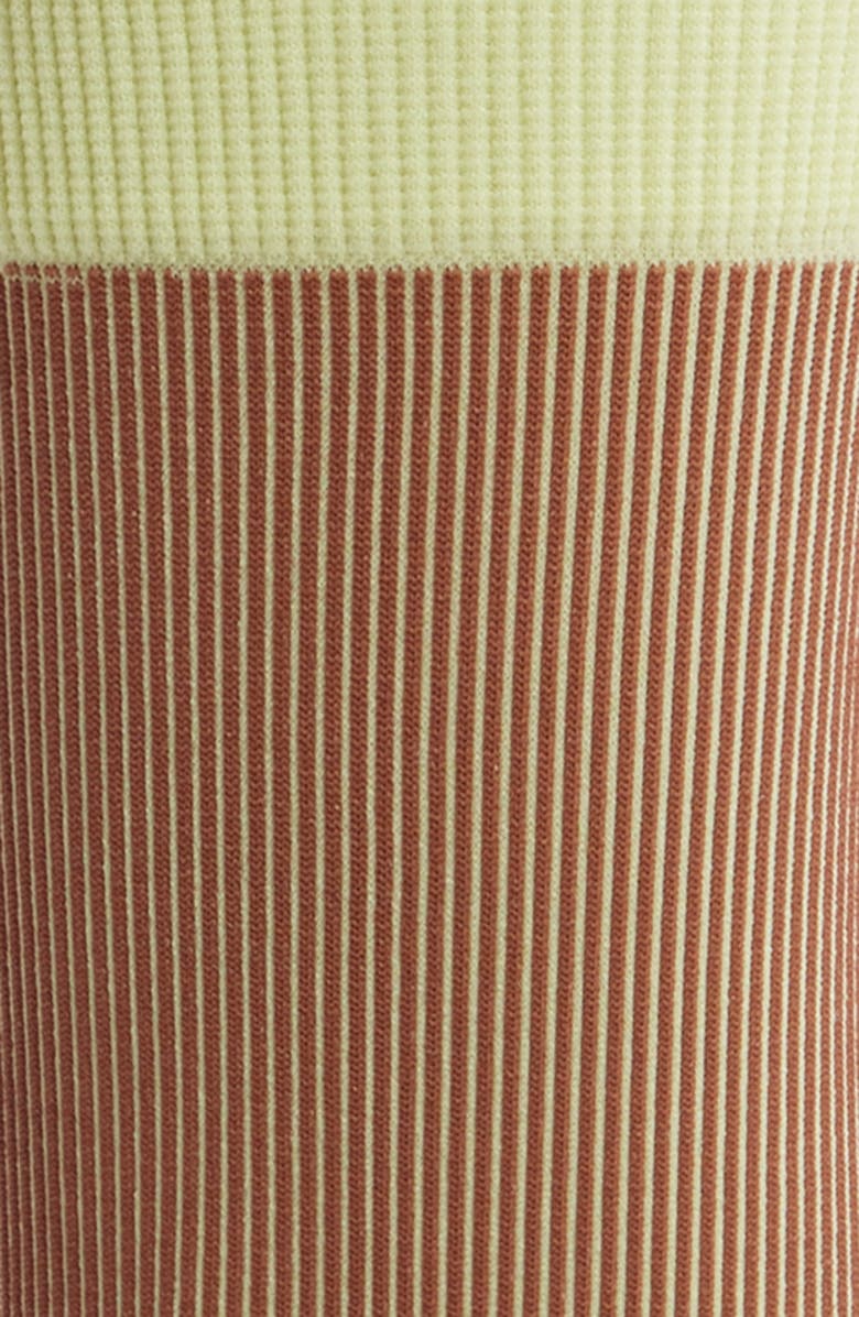 ITEM m6 Two Tone Rib Compression Crew Socks, Alternate, color, Mint Chocolate