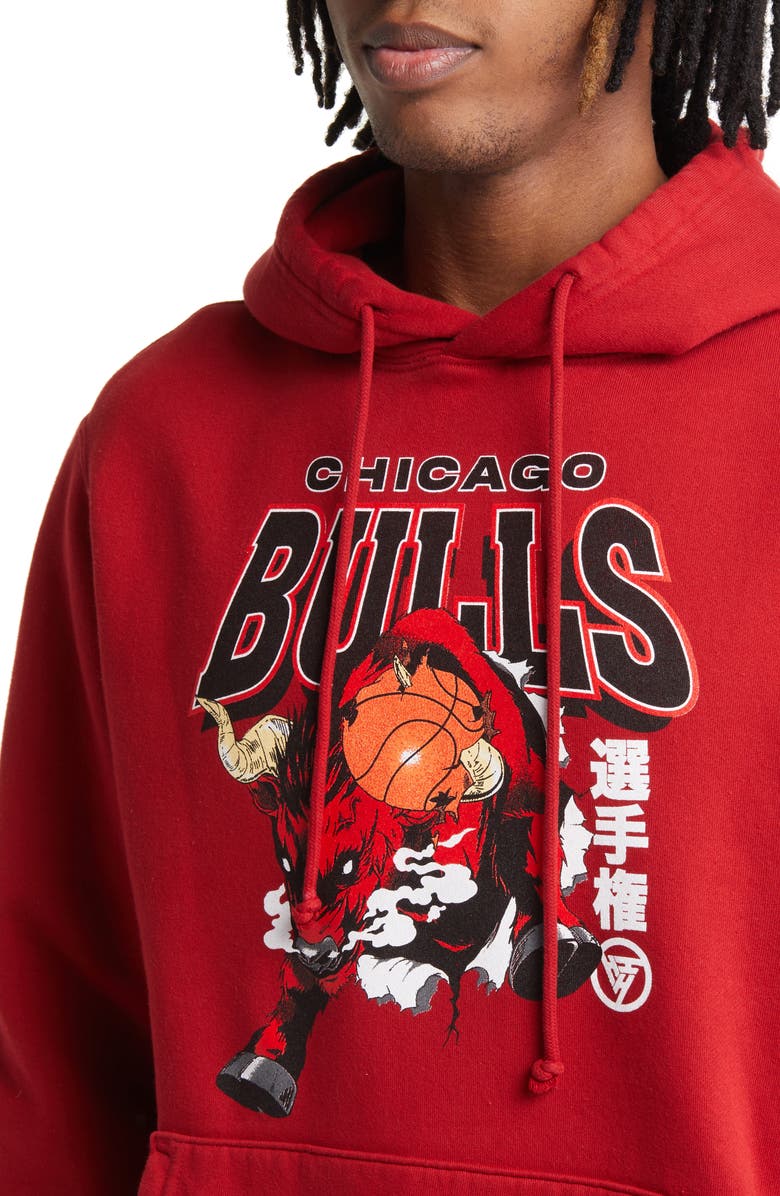 HYPLAND NBA Chicago Bulls Charge Graphic Hoodie, Alternate, color, 