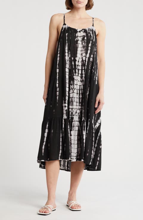 Tie Dye Midi Dress (Plus)