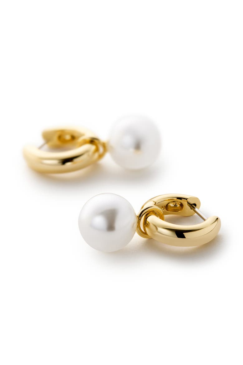 Pearl Drop Earrings - Maxine, Alternate, color, Gold