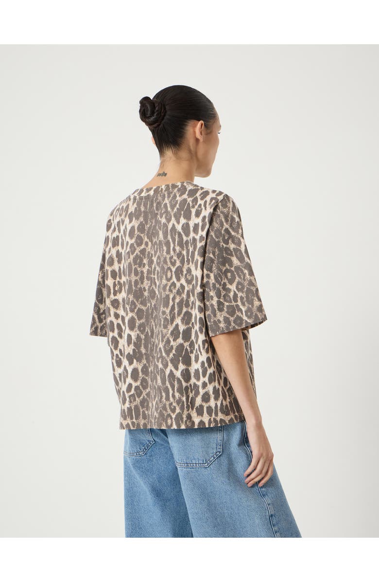 Hush Romina Leopard Print Heavyweight T-shirt, Alternate, color, Trans Neutral Leopard Print