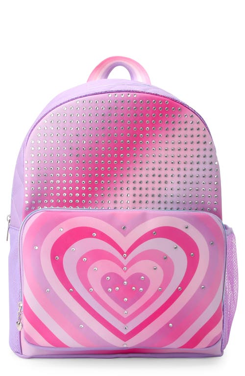 OMG Accessories Kids' Large Heart Backpack in Orchid 