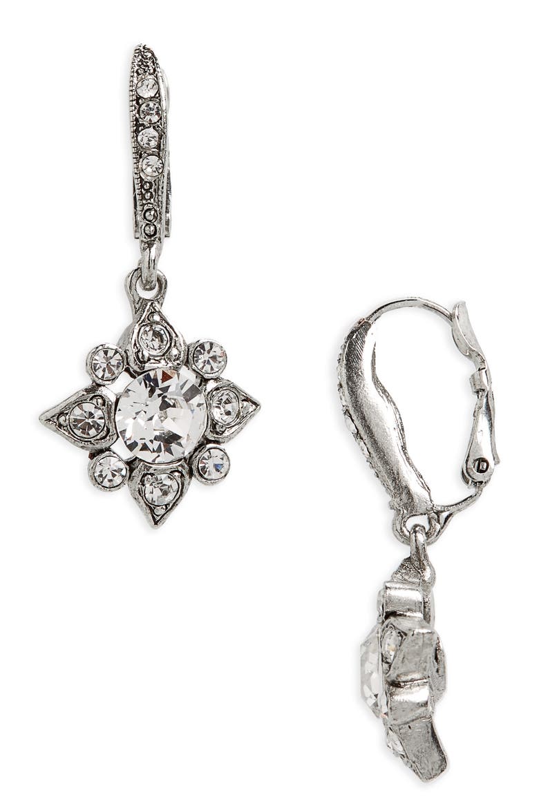 Delicate Crystal Drops, Main, color, CRYSTAL/ SI