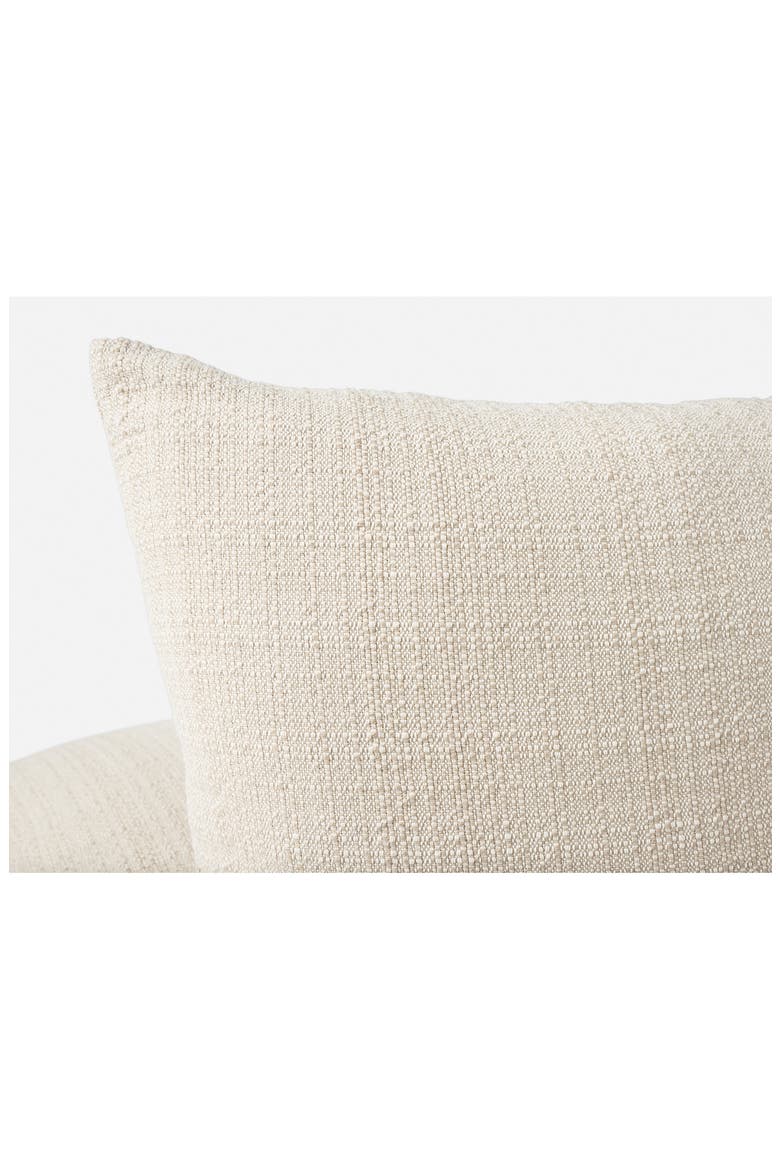 Lido Organic Cotton Accent Pillow Cover, Alternate, color, UNDYED/ KHAKI