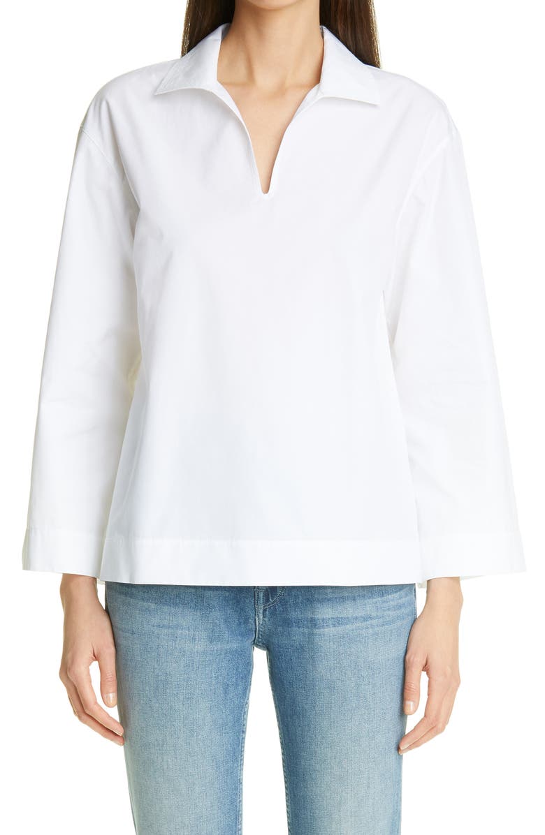 Lafayette 148 New York Dales Organic Cotton Top, Main, color, 