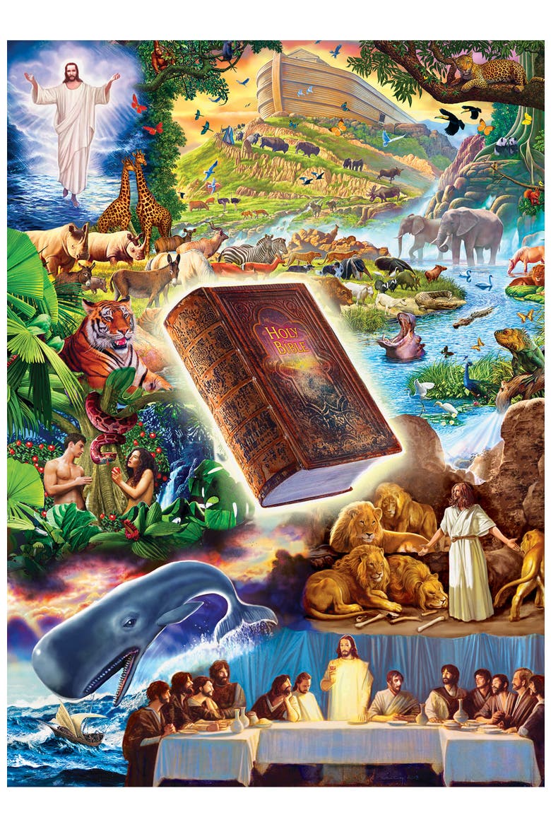 The Holy Bible 1000 Piece Jigsaw Puzzle, Alternate, color, Multicolor