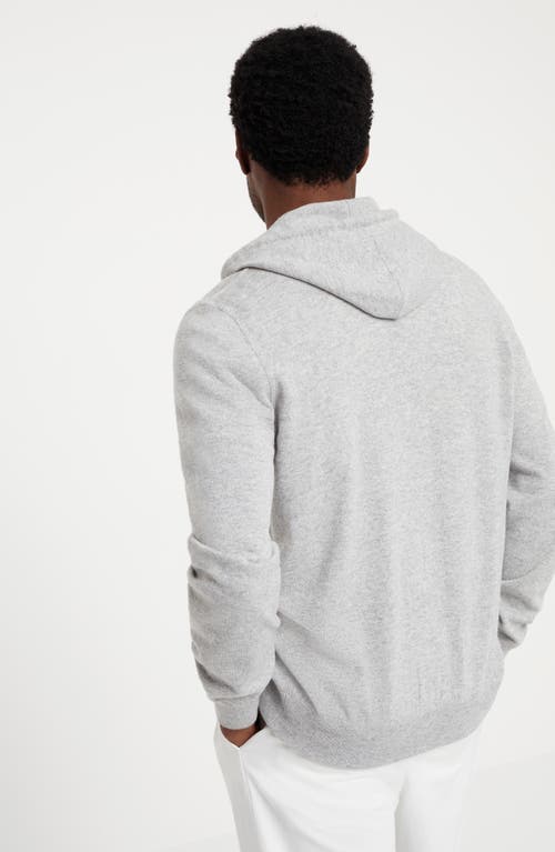 Brunello Cucinelli Sweatshirt-style Cardigan In Pebble