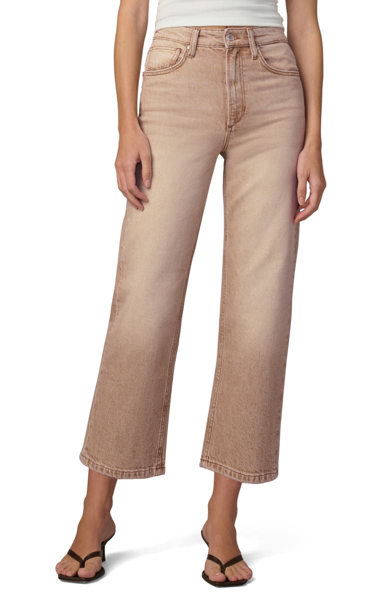 Joe's The Margot High Waist Crop Straight Leg Jeans, Main, color, Washed Tannin