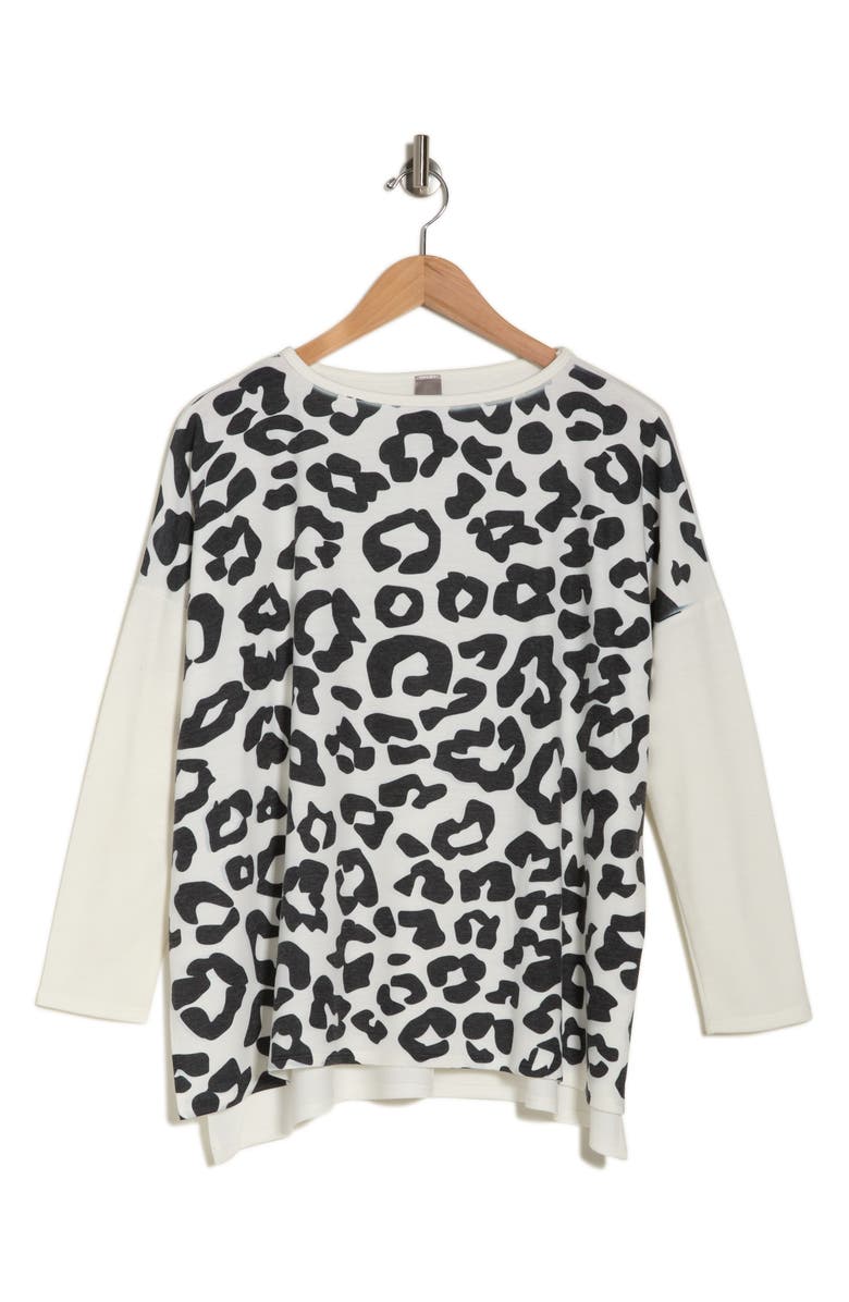 GO COUTURE Drop Shoulder Knit Top, Alternate, color, Black