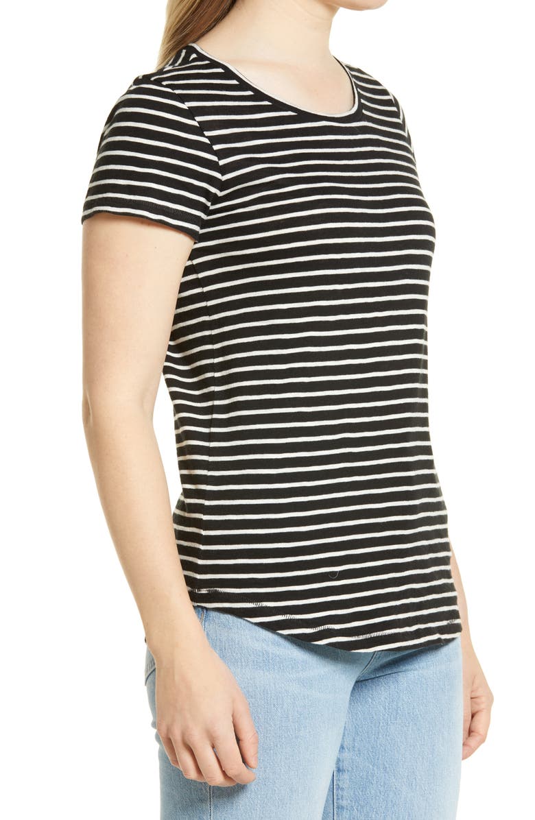 Caslon<sup>®</sup> Slub Crewneck Tee, Alternate, color,