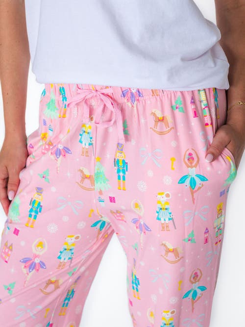 Rufflebutts Modal Blend Gender Inclusive Adult Pajama Pants In Pink