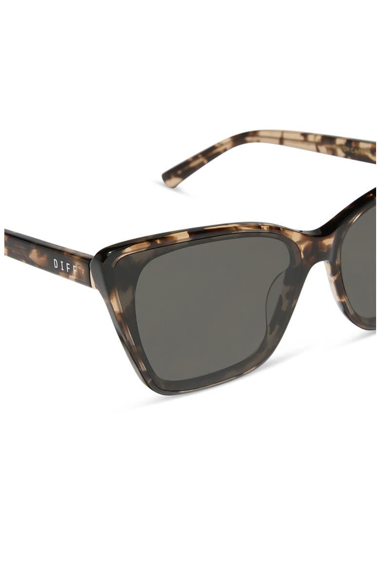 Alina 61mm Cat Eye Sunglasses, Alternate, color, ESPRESSO TORTOISE / GREY