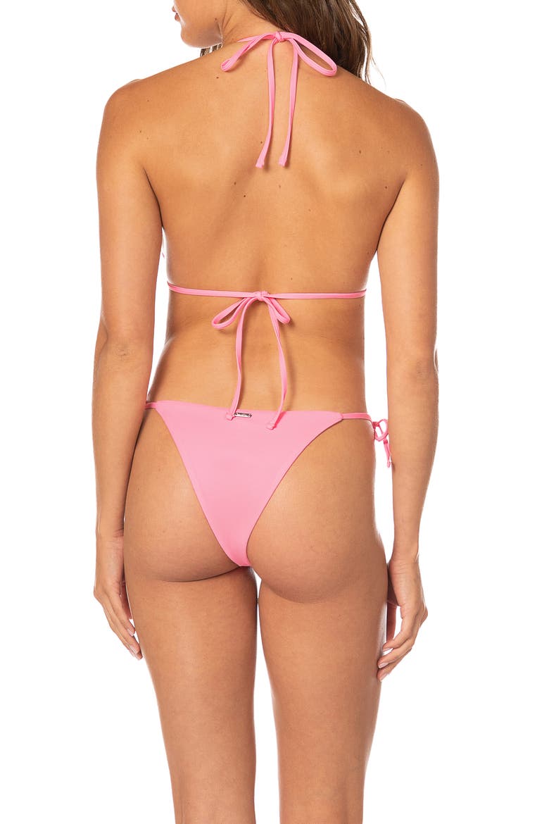 Balmy Triangle Bikini Top, Alternate, color, PINK
