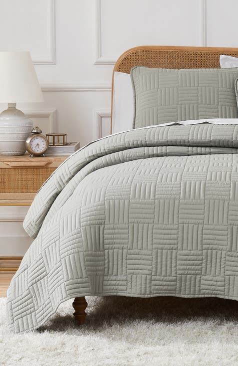 Grid Oversized Quilt Set