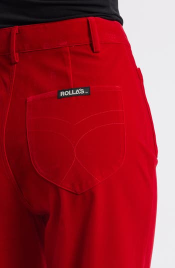 Sailor Flare Leg Velvet Pants