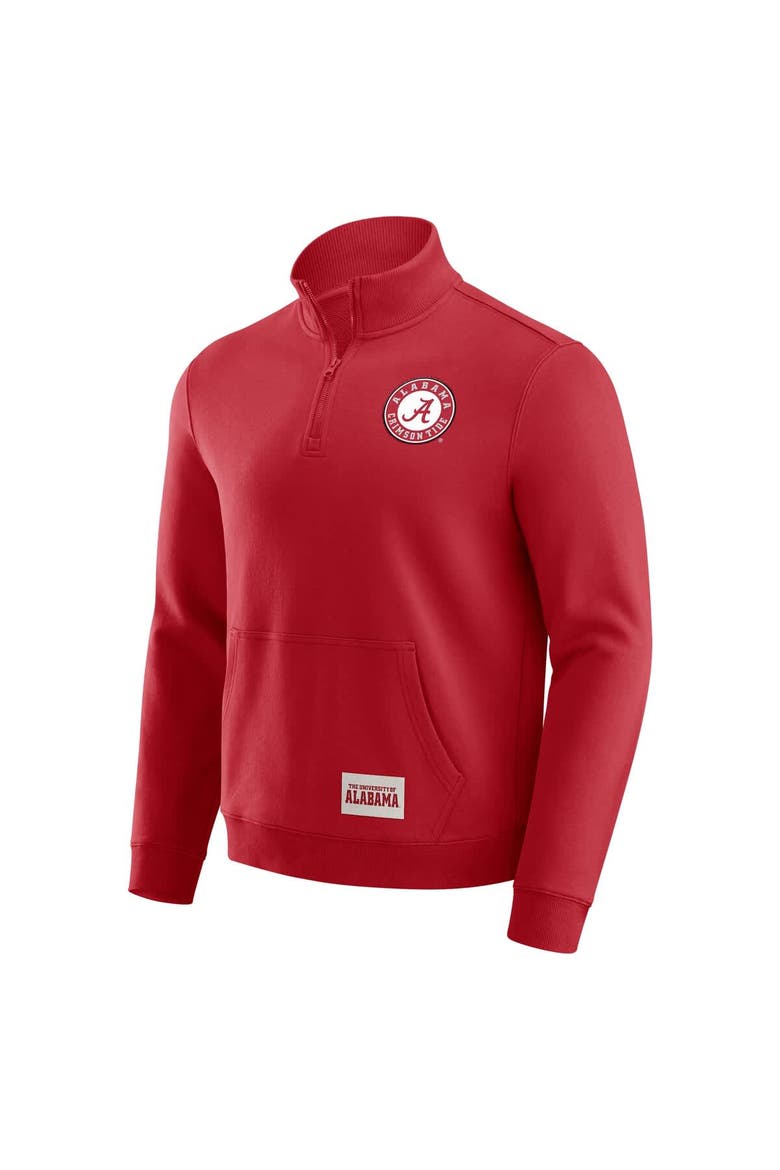 Men's Darius Rucker Collection by Fanatics Crimson Alabama Crimson Tide Quarter-Zip Pullover, Alternate, color, Crimson