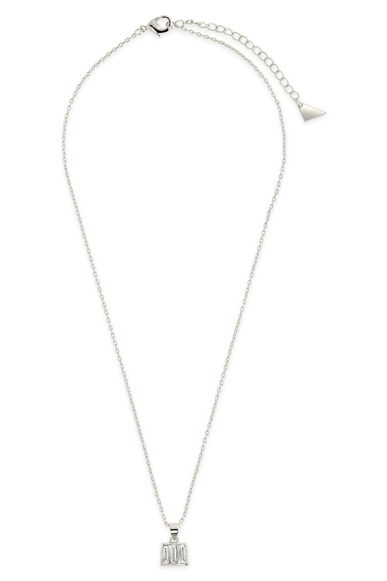 Colsie CZ Pendant Necklace, Alternate, color, SILVER