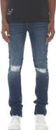 HVMAN Strat Distressed Super Skinny Jeans