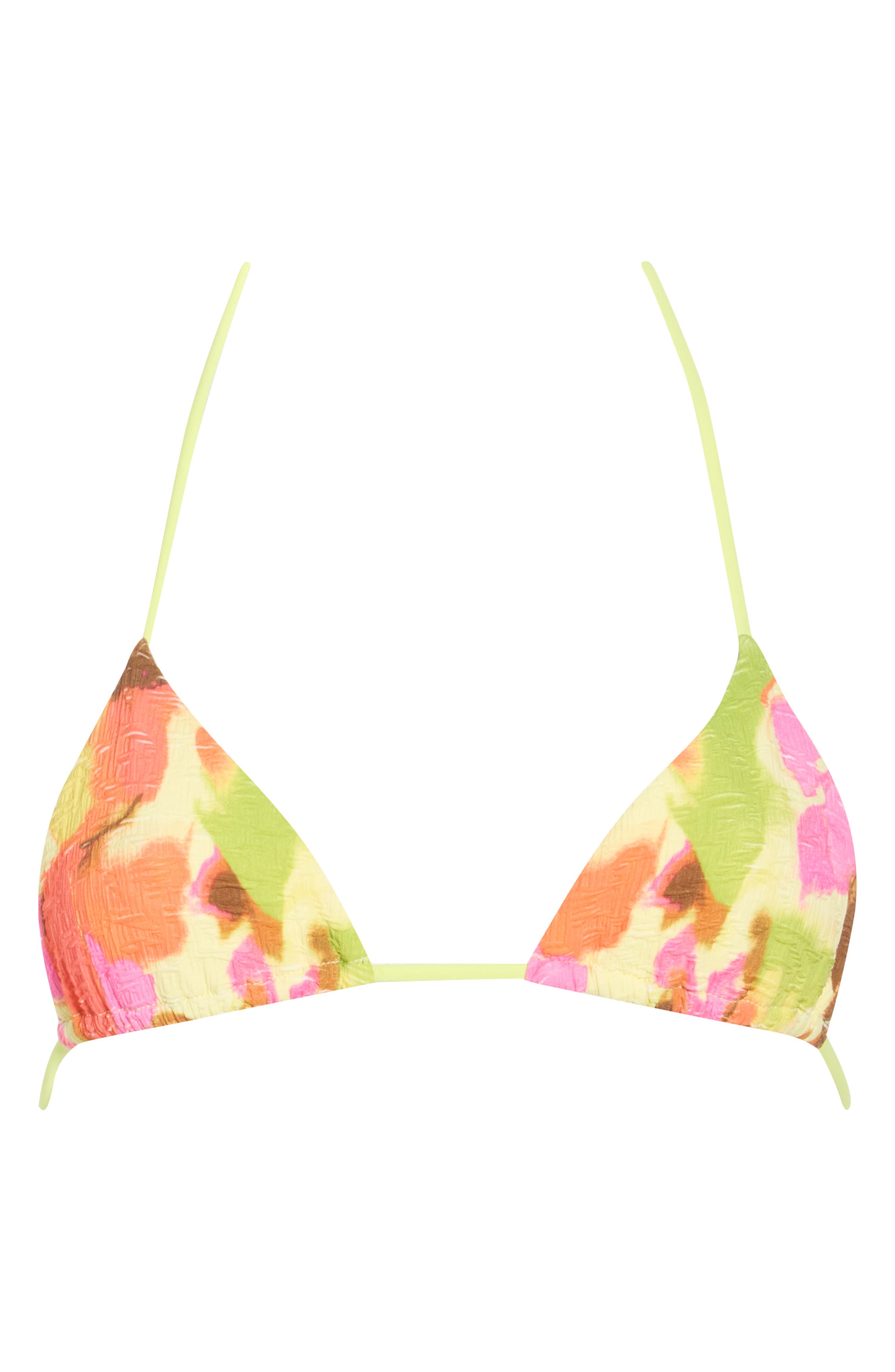 Free People Printed Mika Triangle Bikini Top