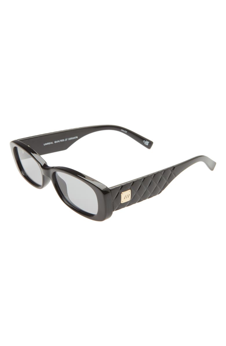 Le Specs Unreal 52mm Quilted Square Sunglasses, Alternate, color,