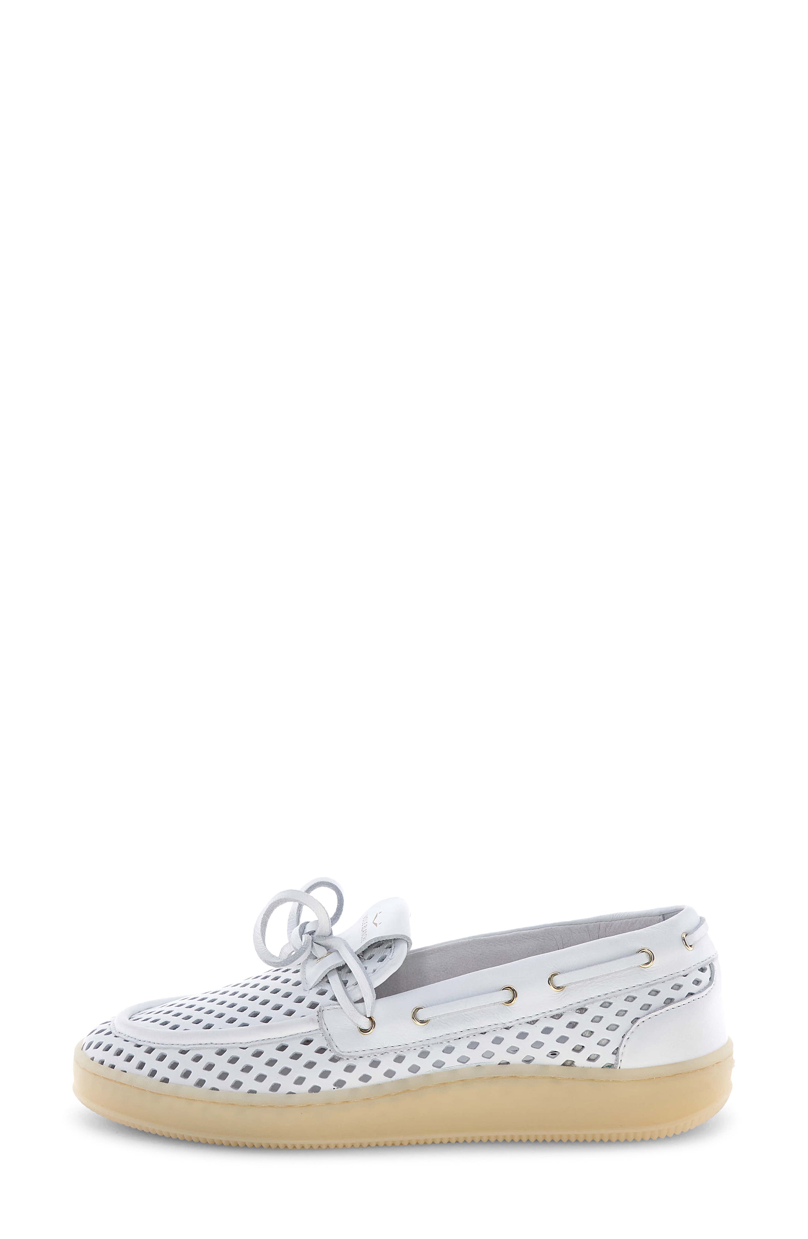 Voile Blanche Olivia Wind Boat Shoe, Alternate, color, White