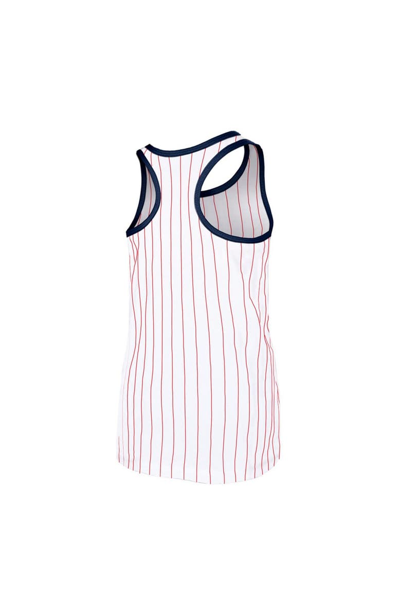 New Era Girls Youth New Era White St. Louis Cardinals Pinstripe Tank Top, Alternate, color, 