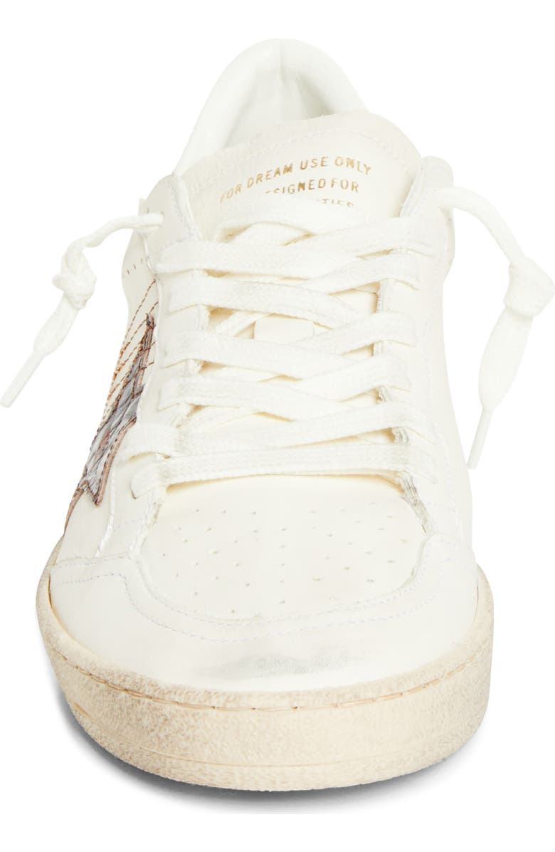 Golden Goose Ball Star Low Top Sneaker, Alternate, color, White/ Bordeaux/ Gold
